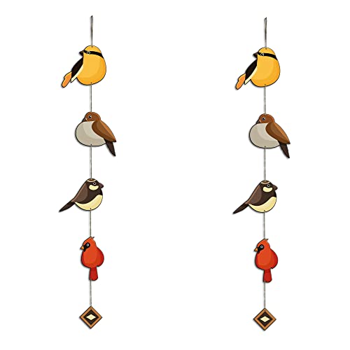 Artvibes Beautiful Birds Wall and Door Hanging for HomeDecor (WH_5204N) multicolor