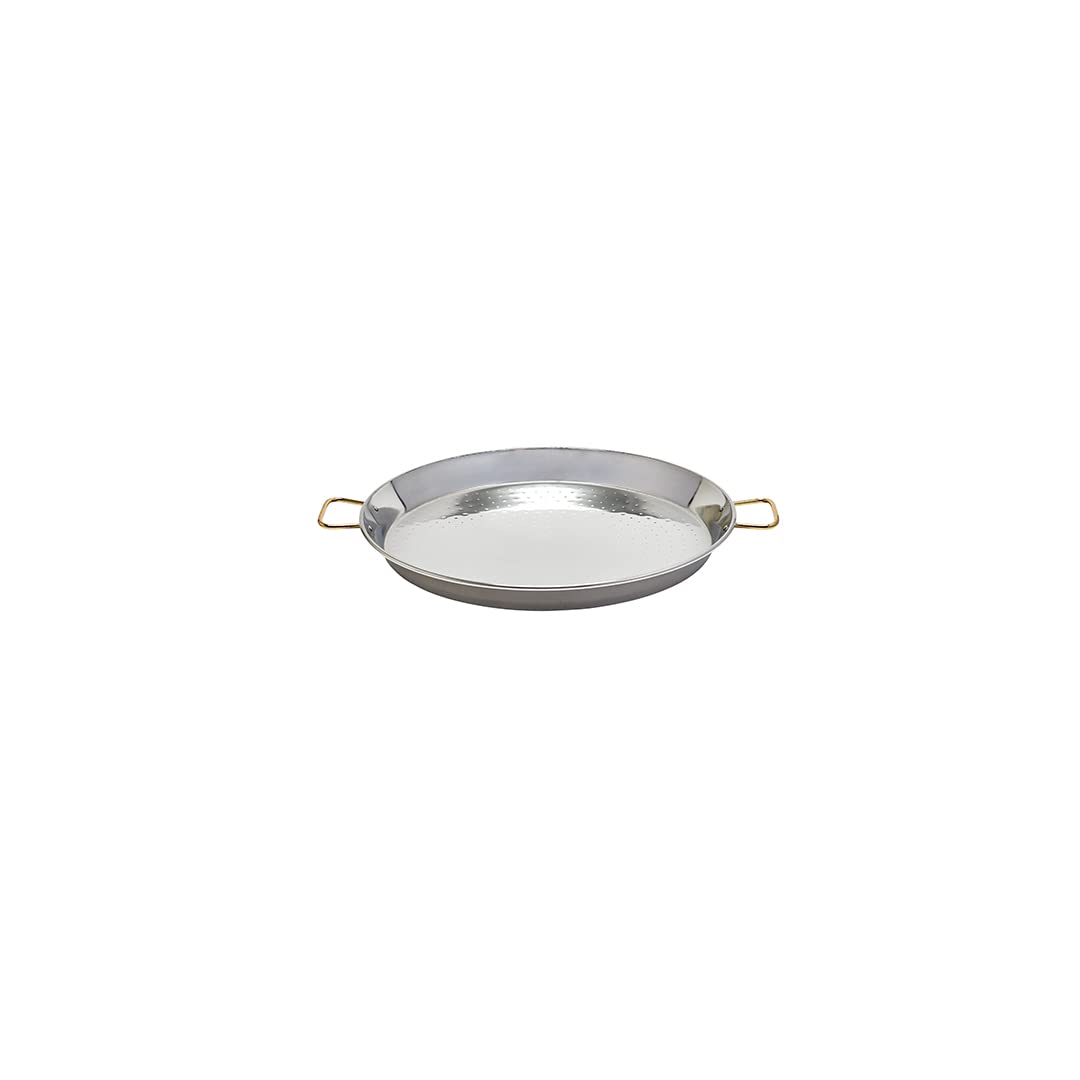 Garcima 22-Inch Stainless Steel Paella Pan, 55Cm