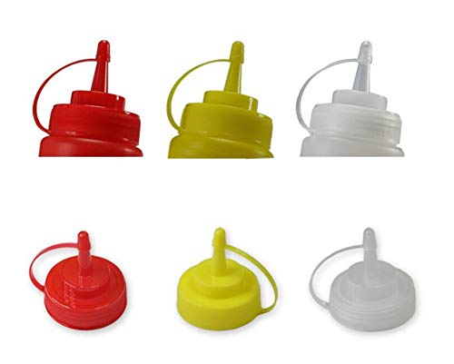 3Pcs 360Ml/12Oz Refillable Empty Squeeze Sauce Condiment Plastic Bottles Container Food Grade Salad Dressing Storage Jar With Ca
