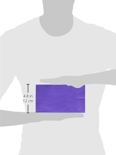 New Purple 2-Ply Guest Towels - 8'' X 4'' (Pack Of 40) - Luxury Paper Hand Towels For Parties & Events