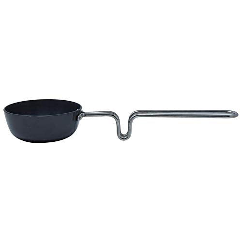 Tanish Trading Aluminium Mini Tadka Pan/Frying Pan With Handle, 2.5 Mm Thickness, Black