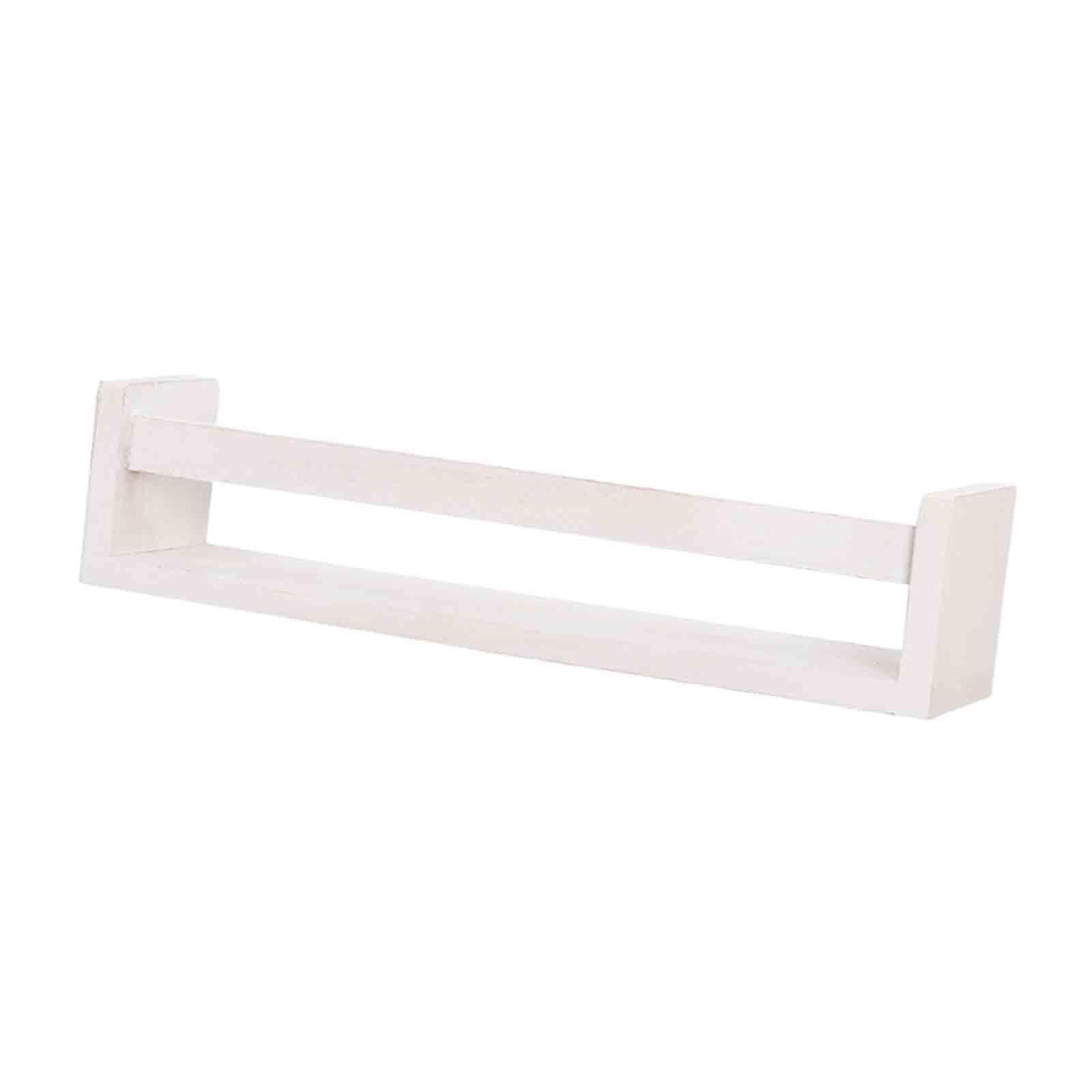 Calandis Wooden Spice Rack Space Saving Hanging Multi Purpose For Bedroom Cabinet Decor White | 1X Spice Rack With Mounting Scre