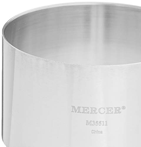 Mercer Culinary Steel Ring Mold Chef, 3 Inch X 1.75 Inch, Stainless
