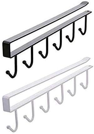 Divik Kitchen Cabinet Clothes Home Storage Hanger Organizer Hook Rack 6 Hooks Hanger Door Cabinet Hook Ceiling Mounted Hanger Ho