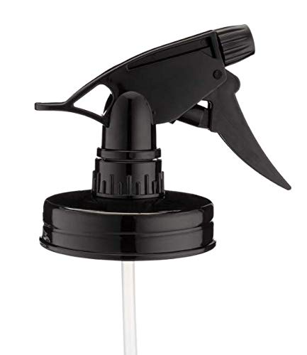 Jarmazing Products Mason Jar Sprayer Lids - Black - 1 Pack - With Powerful Sprayers - Fits All Regular Mouth Jars