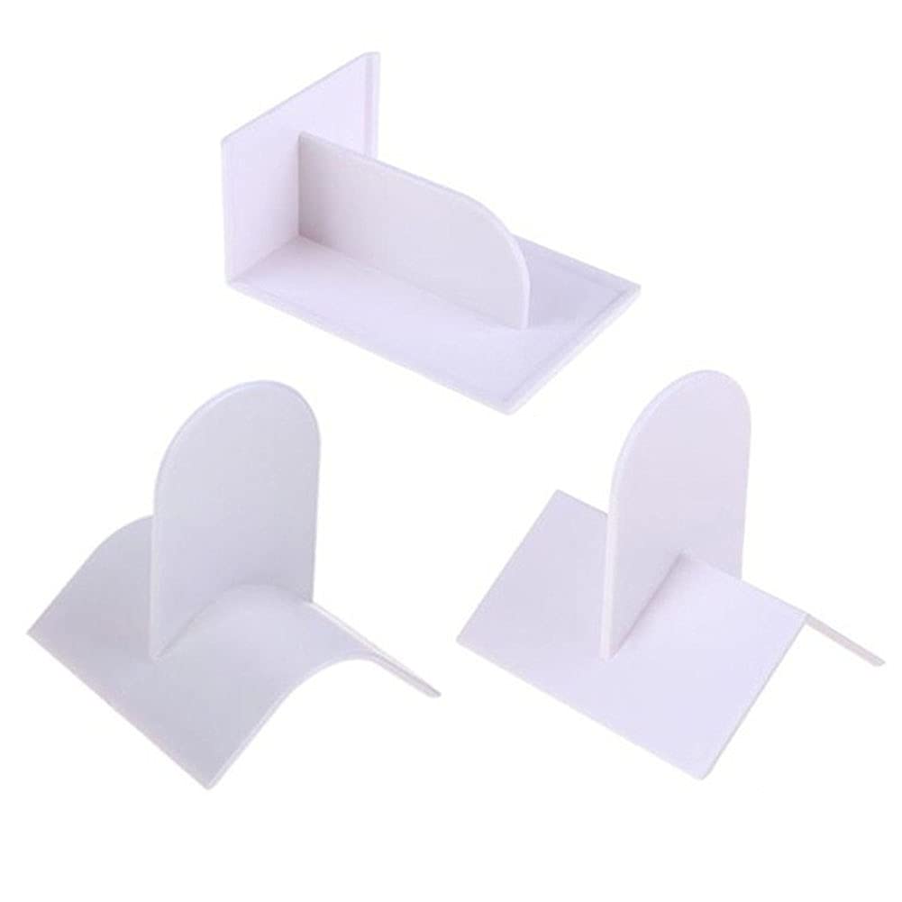 3Pcs Plastic Fondant Icing Smoother Shaper Polisher Cake Decoration Smoothing Tool For Fondant Cake Edge Corner Decoration Sugar