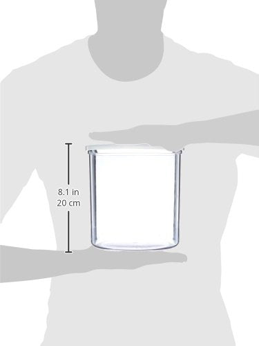 Cambro Ccp27152 Clear 2.7 Qt Crock With Lid, Clear, Pack Of 1