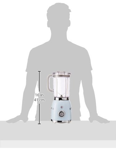 Smeg Countertop, Pastel Blue 50S Style Blender, 48 Ounces