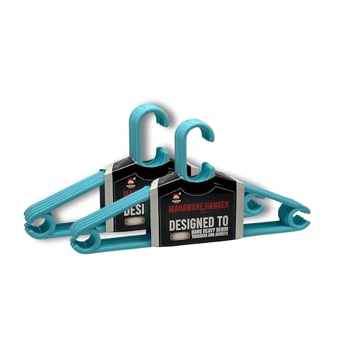 Mahaware Sturdy Polypropylene Hanger, Pack of 12,Mint Granite Green l Cloth Hanger l Dress Hangers l Hanger for Clothes Hanging