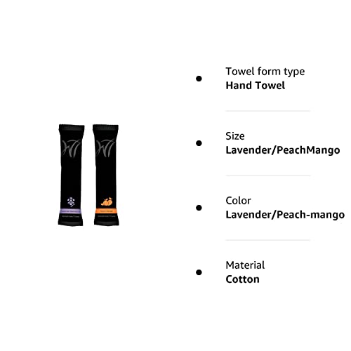 White Towel Services 8'' X 8'' Inch Moist Cotton Towel Individually Wrapped - Lavender And Peach-Mango (Case Of 100) *