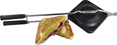Shradha Trading Sandwich Hand Toaster - Gas Grill & Toaster, 16"x1"x4", Black