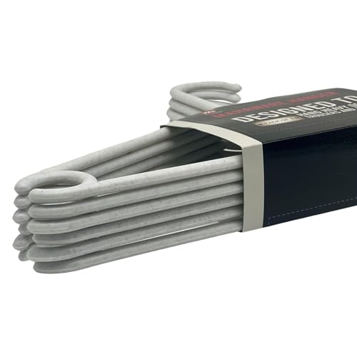 Mahaware Sturdy Polypropylene Hanger, Pack of 12, Mint Granite White l Cloth Hanger l Dress Hangers l Hanger for Clothes Hanging