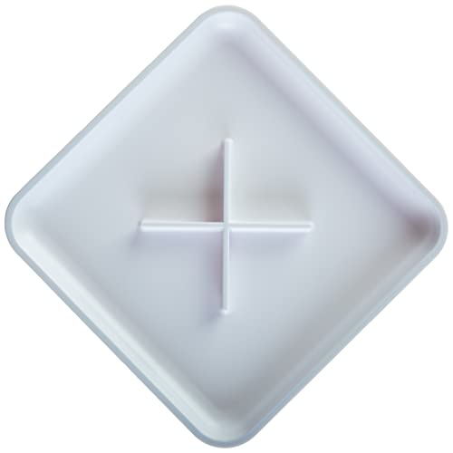 Zevro Compact Dry Food Dispenser, Single Control, White/Chrome
