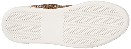 Betsey Johnson Womens Sidny Sneaker, Light Gold, 55