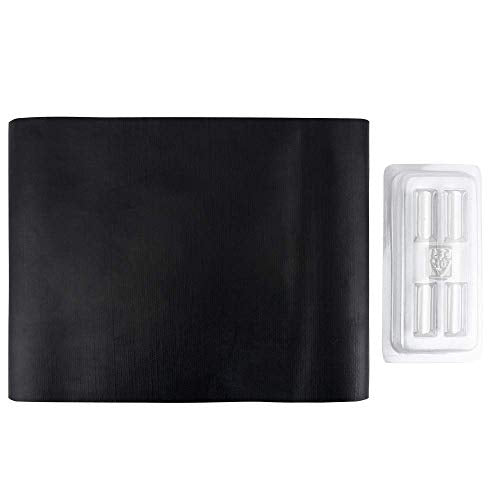 Fabbrica Home Chalkboard Table Runner, 10 Ft Long, Black