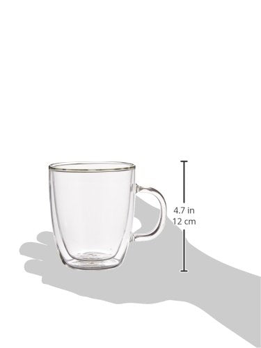 Bodum Bistro Coffee Mug  10 Ounce (2-Pack)  Clear