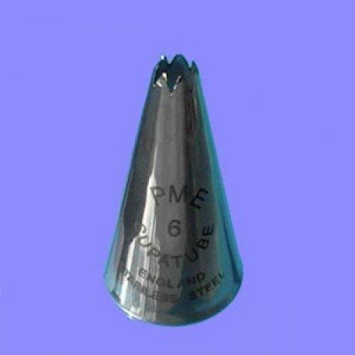 Pme, Decorating Tip, No. 6 Seamless Stainless Steel Medium Star Supatube