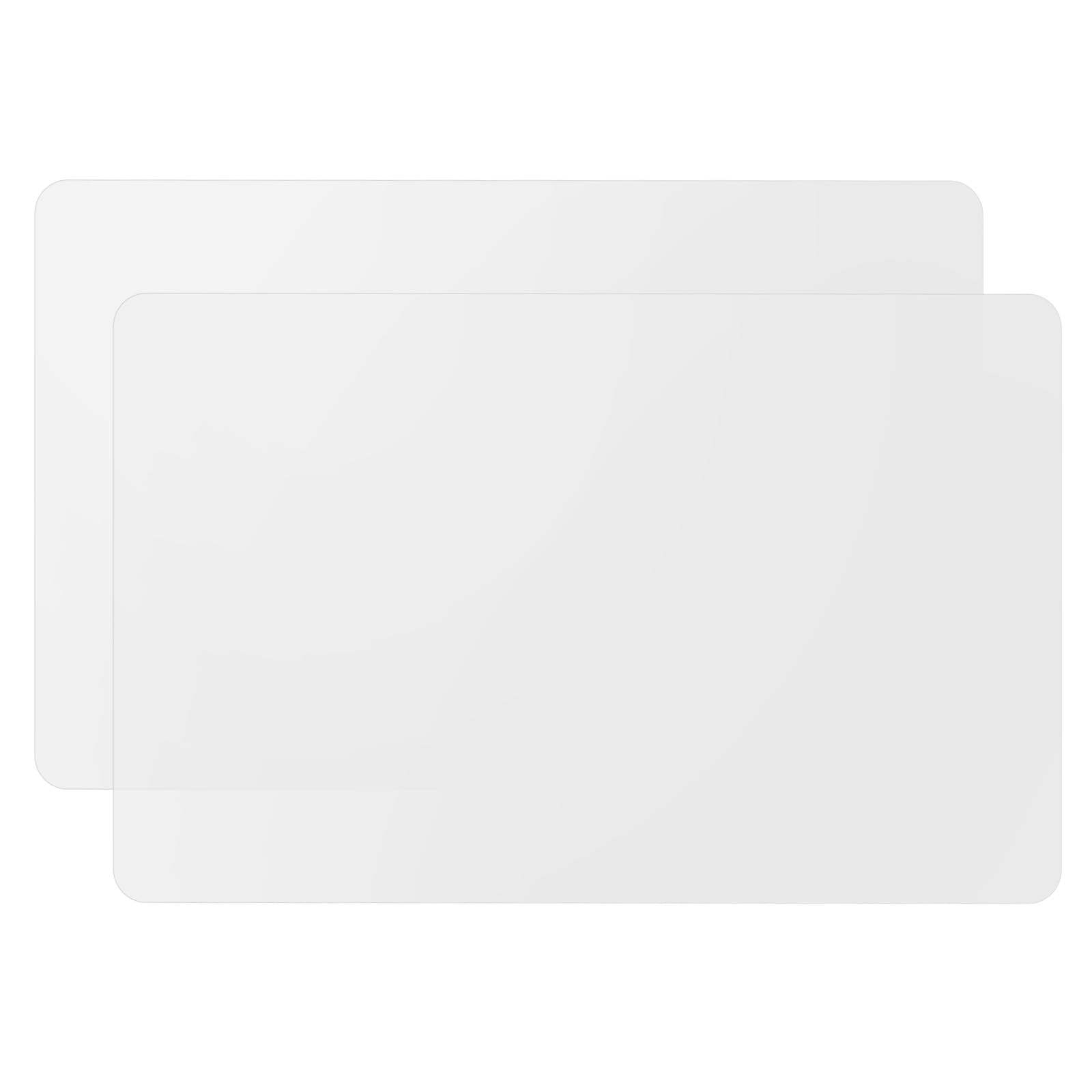 2 Pack Silicone Mats for Kitchen Counter  Treerit Non-slip Waterproof Large Countertop Protector Mat  Heat Resistant Mat  Silicone Craft Mat  Silicone Placemat  23.62 x 15.75 Inches  Translucent