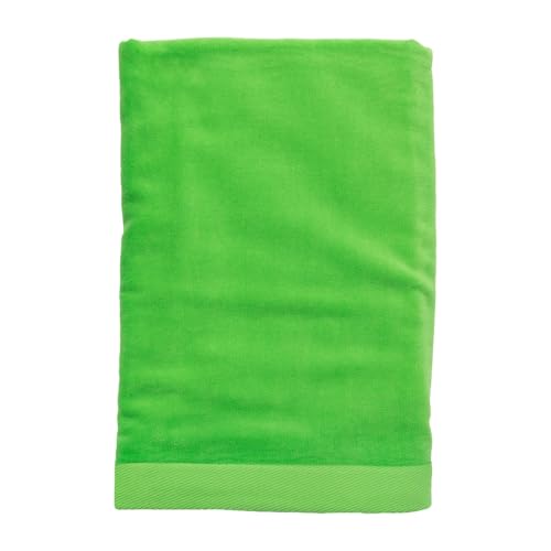 Heavy Weight Jumbo Size Dobby Hem Velour Beach Towel (Lime)