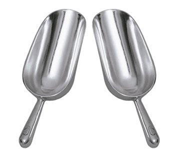 12 Oz. (Ounce) Bar Ice Scoop, Dry Bin Scoop, Dry Goods Scoop, Candy Scoop, Spice Scoop, Cast Aluminum