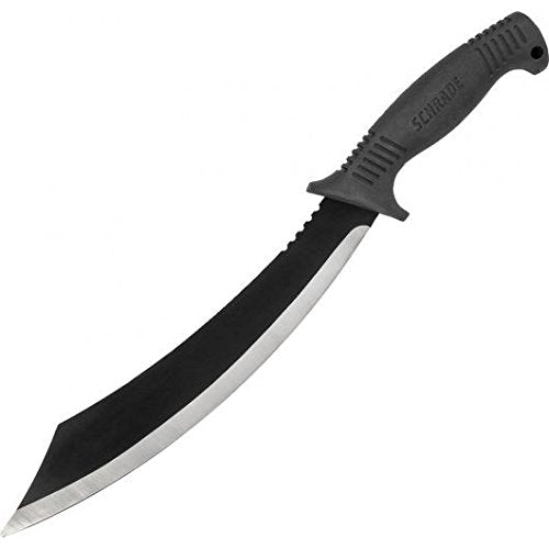 Schrade Delta Class Decimate Parang Full Tang Machete With Stainless Steel Blades And Tpr Handles For Outdoor Survival, Camping