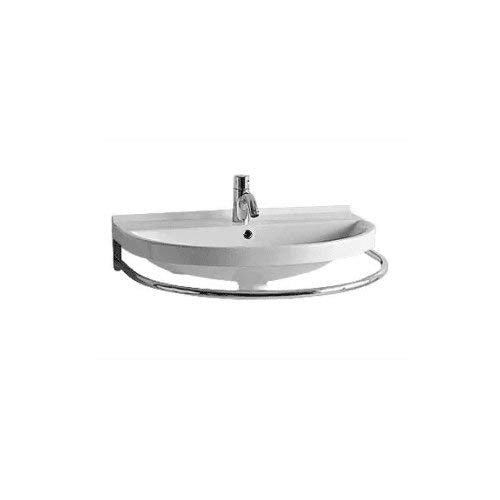 Whitehaus Lua4-Poch China Series 22-Inch Large U-Shaped Front Towel Bar, Polished Chrome