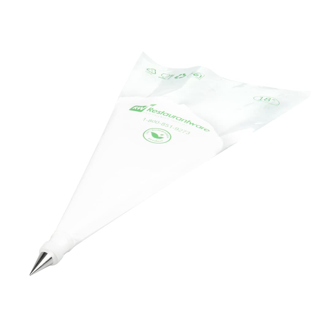 Restaurantware Pastry Tek Piping Tip 1 Round Round Tip For Icing - #2 Corrosion-Resistant Stainless Steel Icing Tip Dishwasher-S