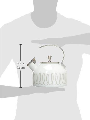 kate spade new york Charlotte Street West Kettle, 2.5 Quarts, Gray, Model 886301