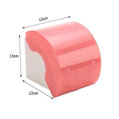 YOMESTE Wall Mounted Waterproof Paper Holder Bathroom Paper Roll Holder (Blue)