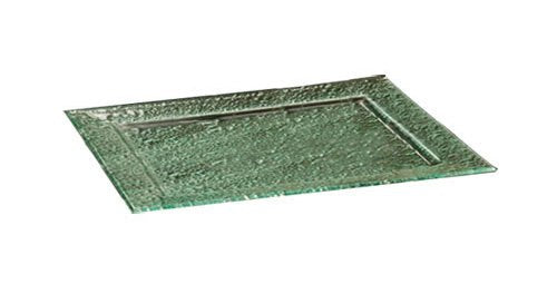 American Metalcraft Bg189 9'' X 18'' Rimmed Bubble Glass Platter
