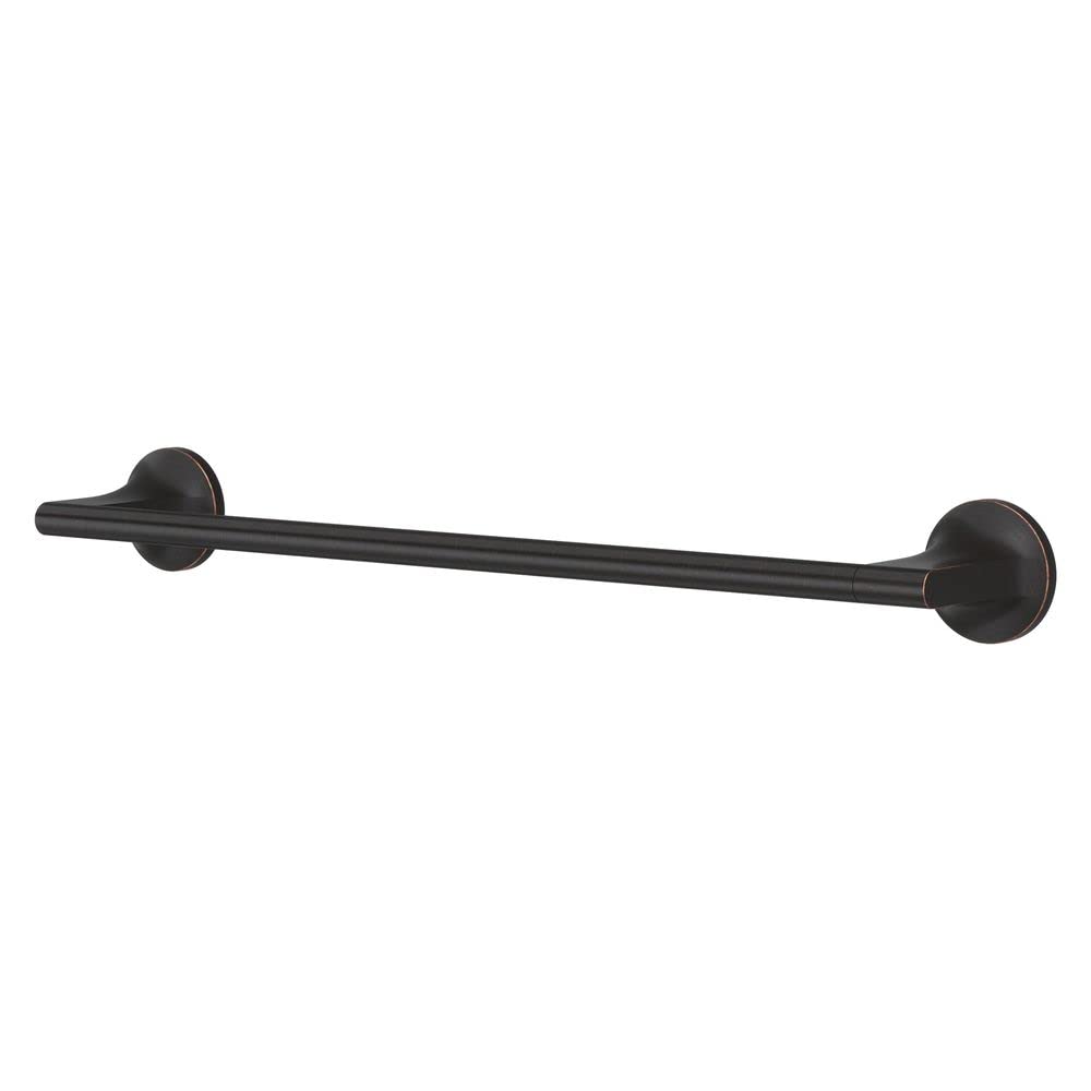 Pfister Pfirst Modern Bath Towel Bar For Bathroom, 18-Inch, Wall-Mounted, Screw-In, Tuscan Bronze Finish, Btbpfm1Y