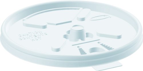 Dart 16Ftl Vented Foam Lids For 16-24 Oz Foam Cups, Lift N' Lock Lid