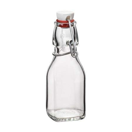 Bormioli Rocco Swing Bottle, 12.5CL (4.25 oz), Clear Glass, Set of 20, Model 314733MB4321990