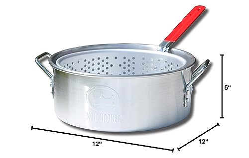 King Kooker KK2 9-Quart Aluminum Fry Pan with Basket