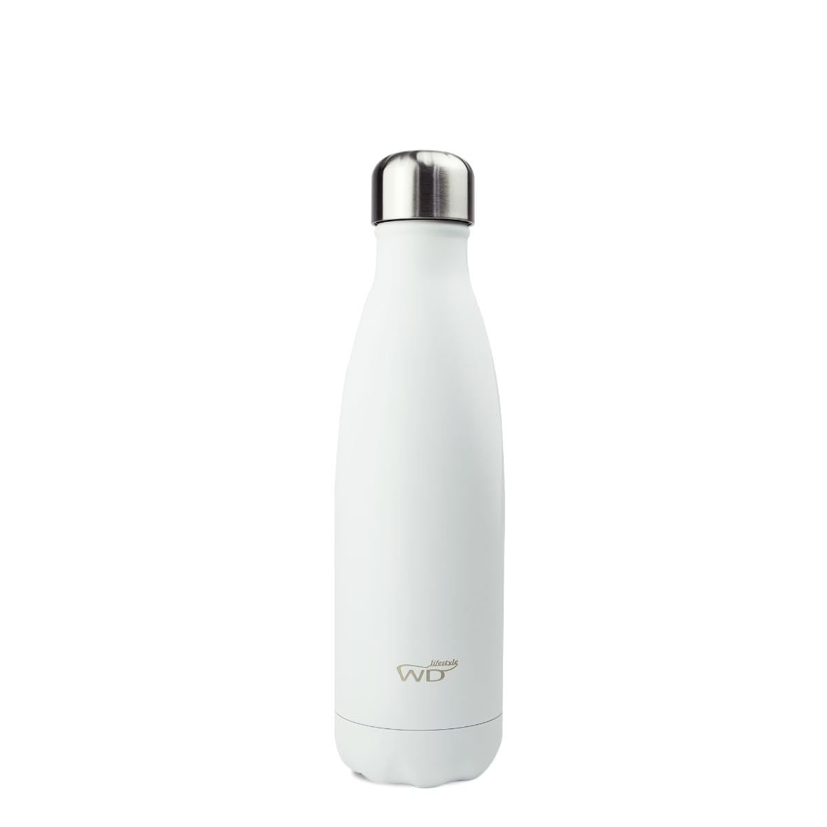 WD Lifestyle Stainless Steel Water Bottle -17 Fl Oz - Double Wall Vacuum Insulated Containers - Keeps Drinks Cold for 24 Hours a
