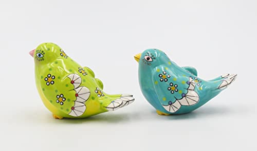 Appletree Design Birds Of Fancy Salt And Pepper Set, 2-1/8-Inch, 2-3/8-Inch