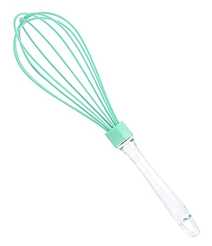 Bakefy 1 Piece Acrylic Whisk Whisk With Silicone Head | Perfect For Whisking Sauces, Gravy Or Eggs Random Color