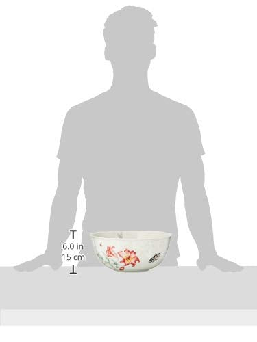 Lenox Butterfly Meadow Salad Bowl & Servers, 4.10 Lb, Multi