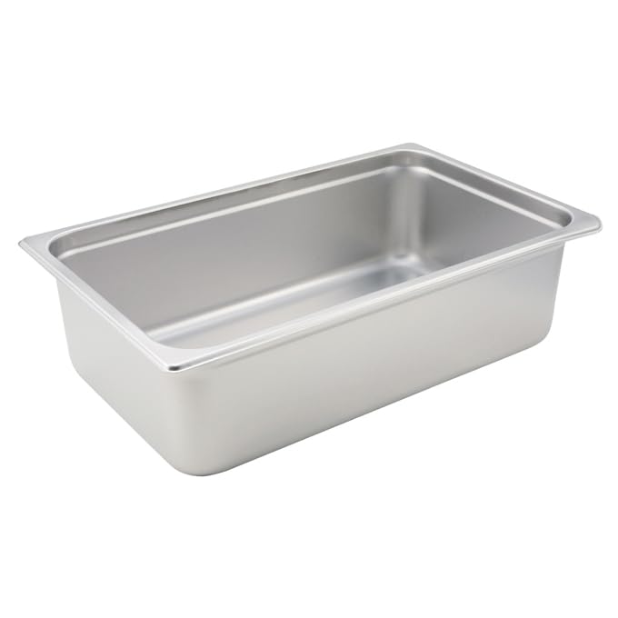 Value Series 222006931 22 Gauge Stainless Steel Full-Size Steam Table Pan - 21 Quart