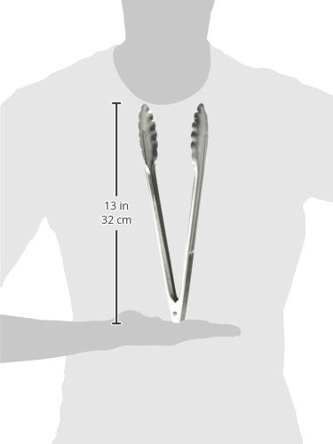 Winco Ut-12 Coiled Spring Utility Tong Heavyweight Stainless Steel, 12-Inch (Set Of 2)