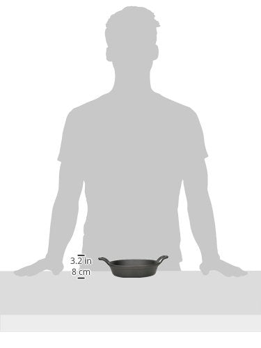 American Metalcraft Cipr7251 Medium Cast Iron Casserole Pan, Round, Black