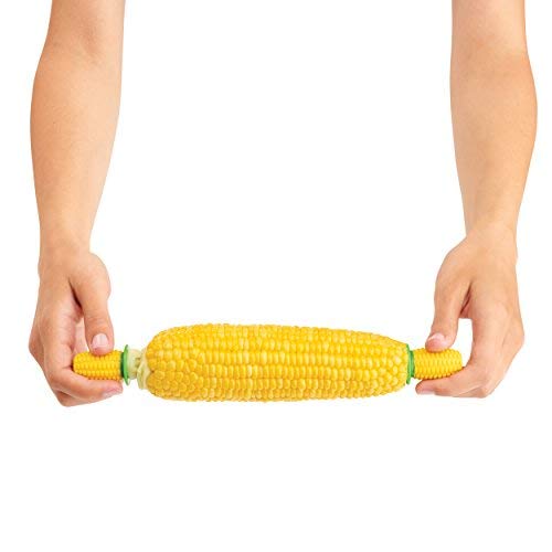 Kuhn Rikon Corn Holders - 8 Piece Set Yellow/Green, 2.75'' X 1.2''