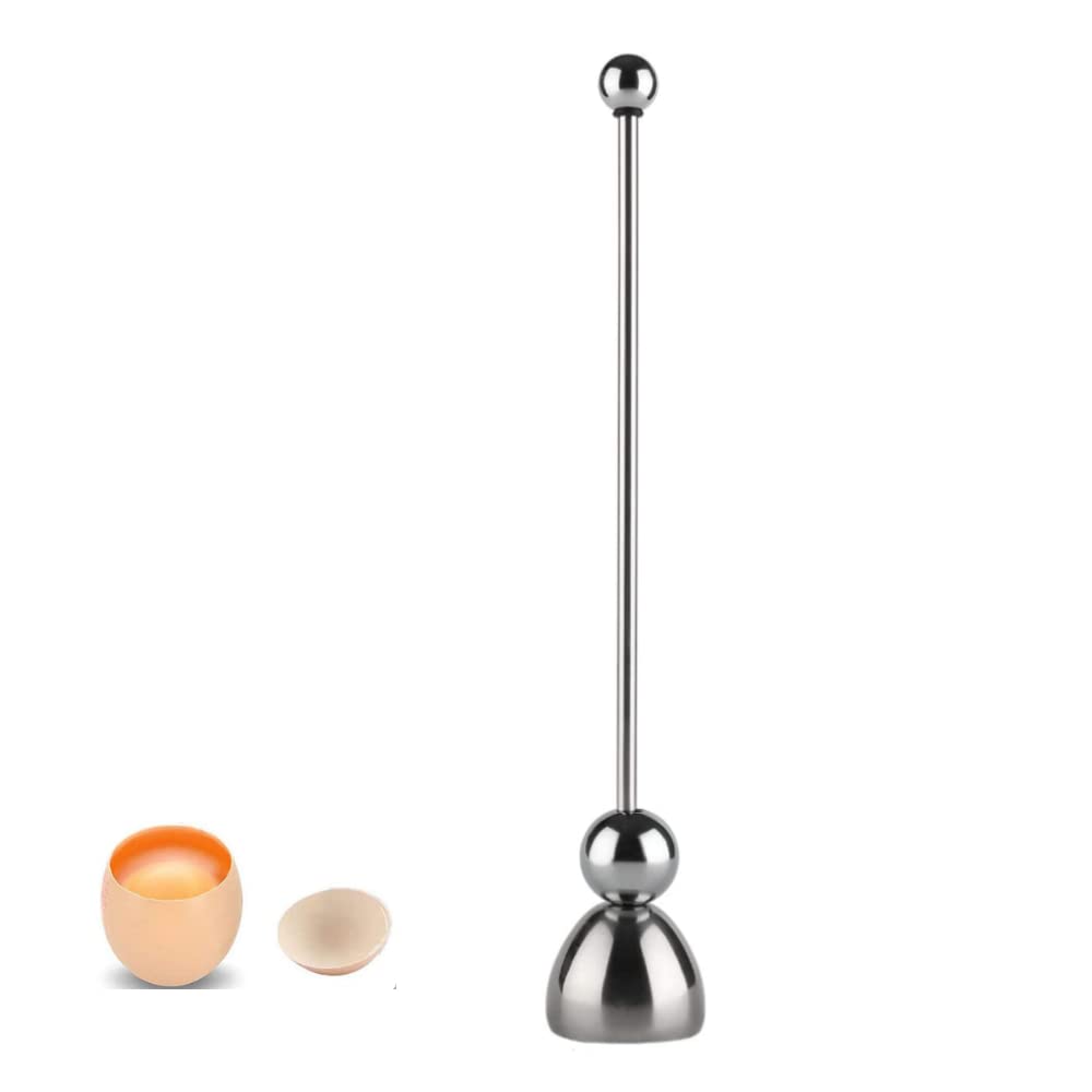 Egg Topper - Jawbush Egg Shell Opener, Stainless Steel Egg Cracker Tool For Soft Or Hard Boiled Egg, Egg Separator Egg Shell Rem