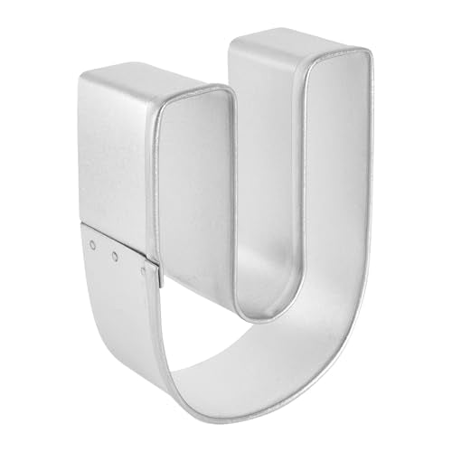 R&M Letter U Cookie Cutter In Durable, Economical, Tinplated Steel