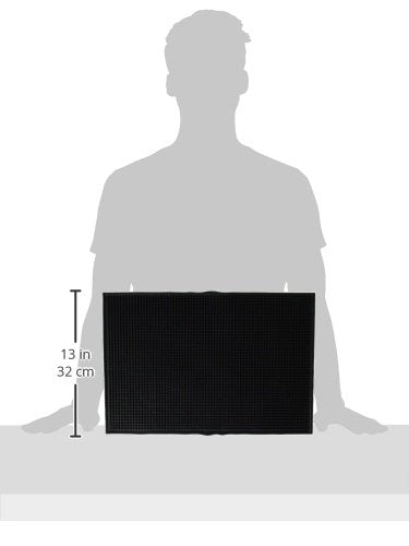 Update International (Bsm-1218Bk) 18'' X 12'' Rubber Bar Service Mat