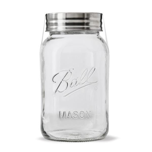 Ball Regular Mouth Glass Mason Jars with Lids and Bands, Used for Canning (Quart, 32 Ounce (Pack of 4))
