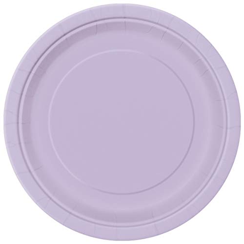 Lavender Solid Round Dinner Plates - 9'' (Pack Of 16) - Premium Quality - Perfect For Parties & Events