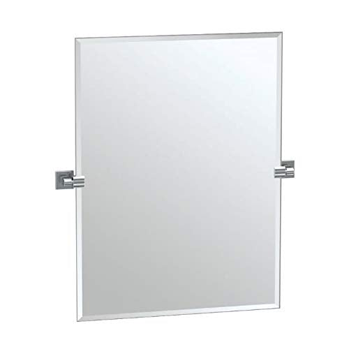 Gatco 4059S Elevate Frameless Rectangle Mirror, Chrome, 31.5''H