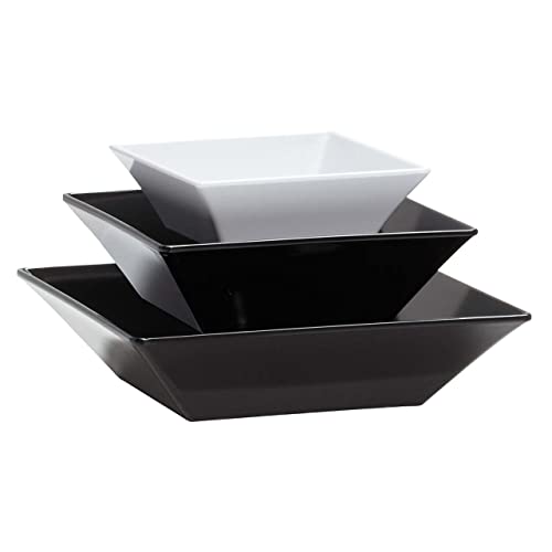 G.E.T. ML-246-BK 1.6 qt. Square Bowl  Black