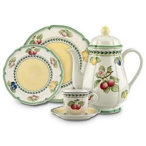 Villeroy & Boch French Garden Fleurence Round Vegetable Bowl, 8.25 In, Premium Porcelain, White/Multicolored